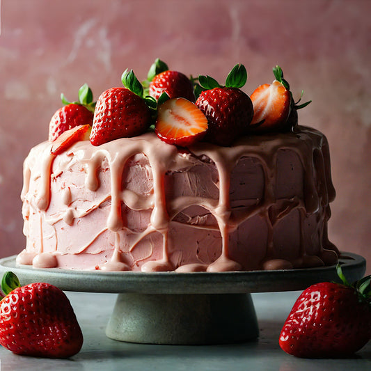 Jordgubbstårta - Vegansk