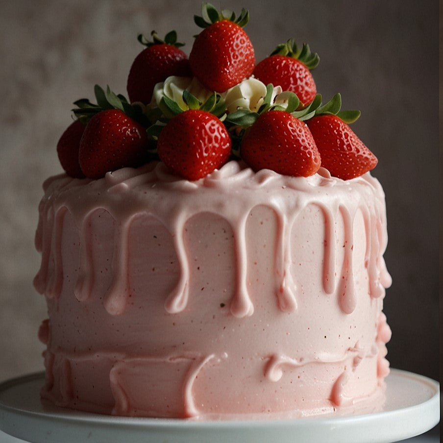 Klassisk jordgubbstårta