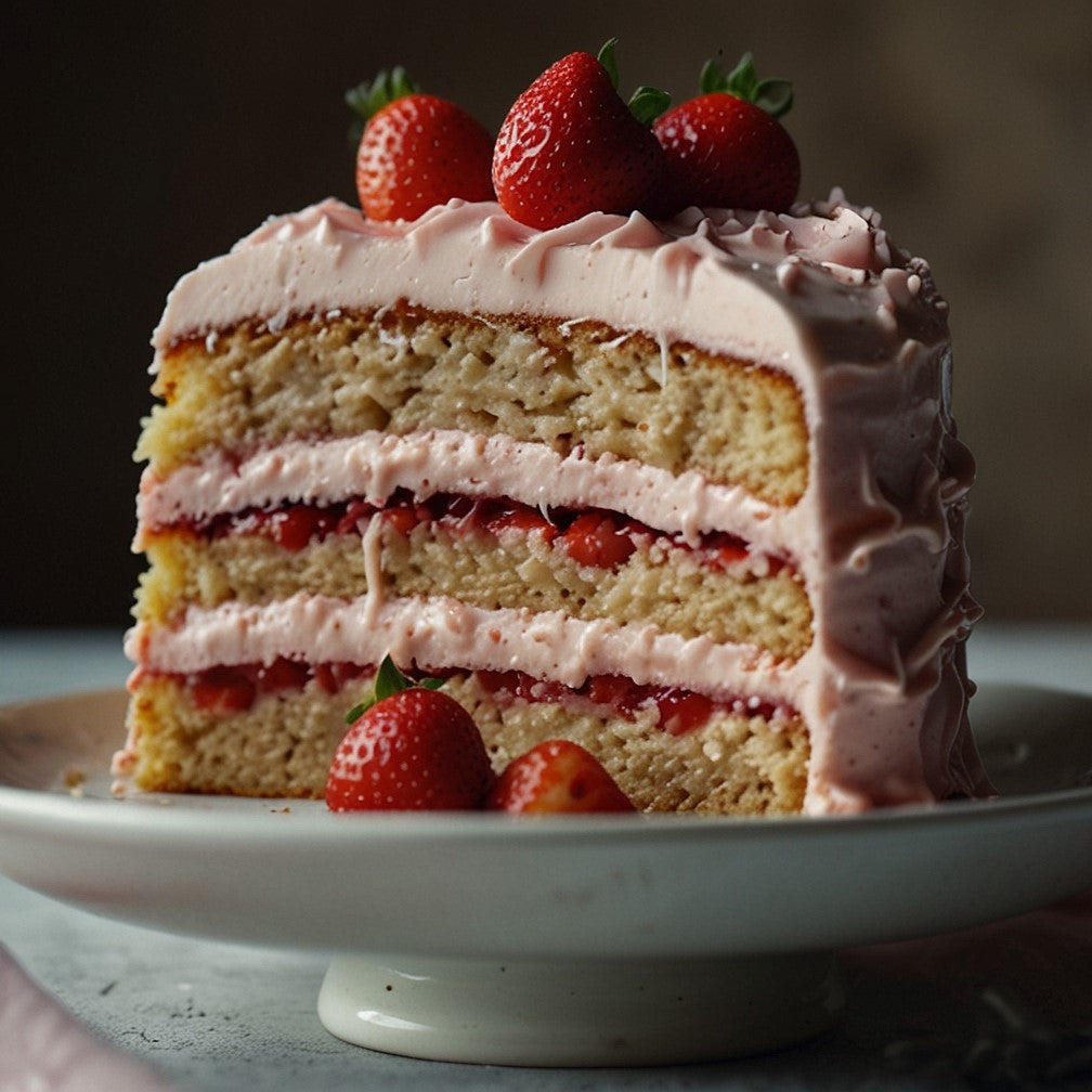 Klassisk jordgubbstårta