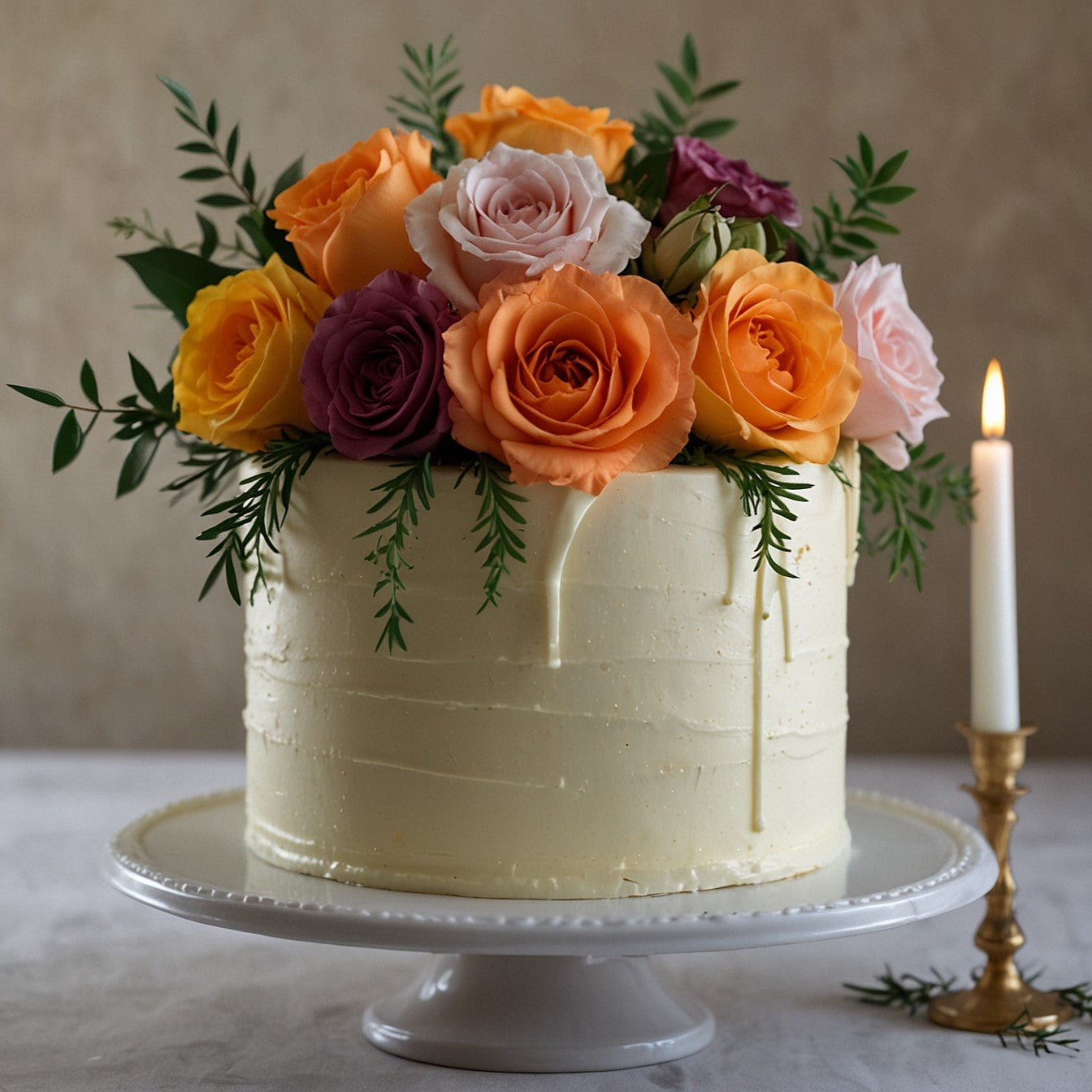 Wedding cake - one tier