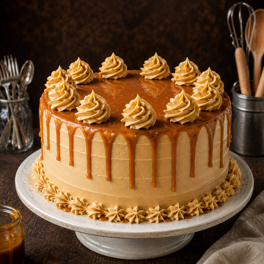 Caramel cake - Vegansk