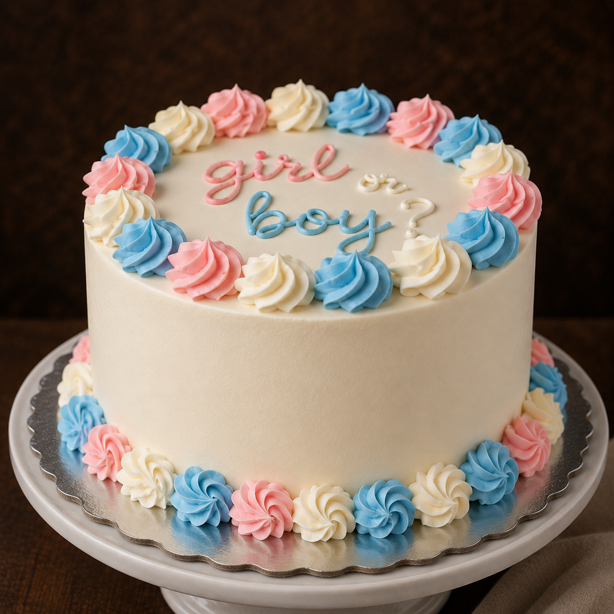 Gender Reveal Cake